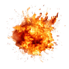 explosion flame isolated