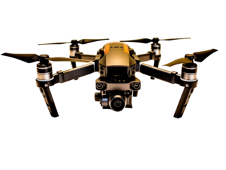3d render of a drone, PNG
