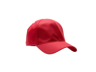 red baseball cap