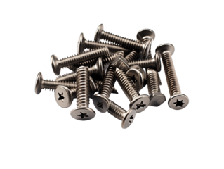 nuts and bolts isolated