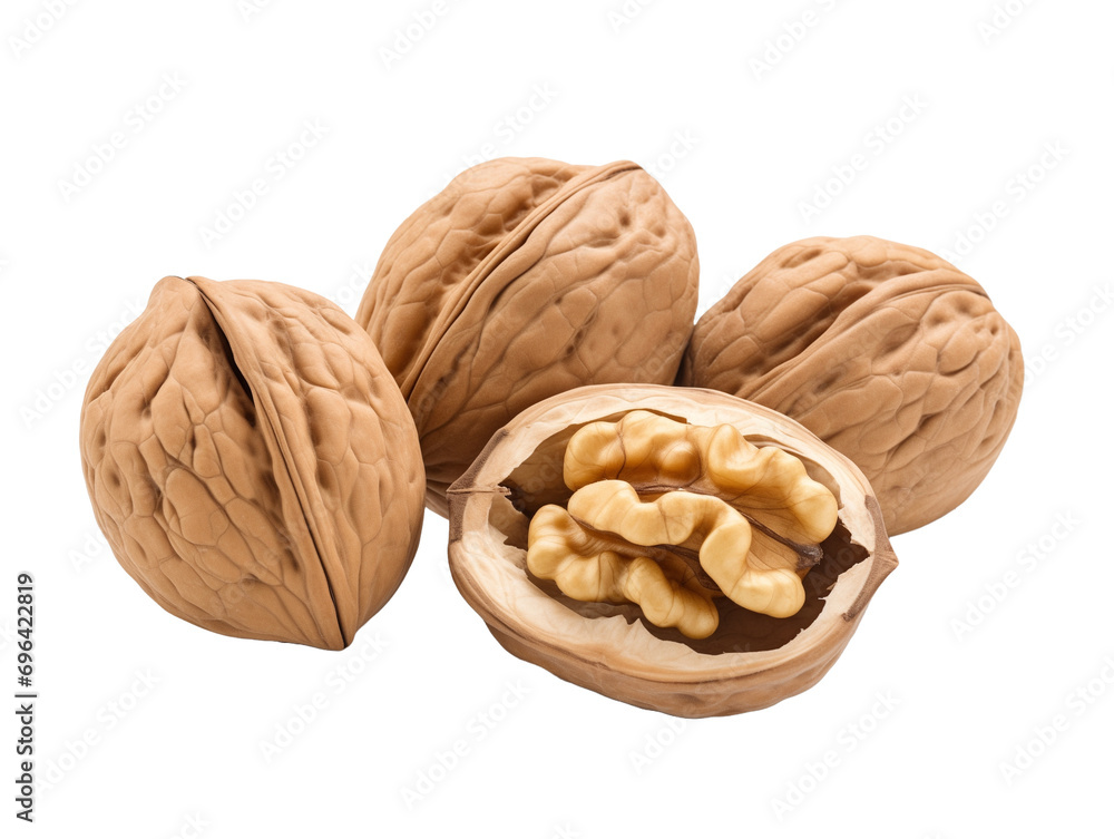 Canvas Prints walnuts isolated on white background