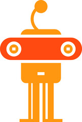 Robot Cartoon Icon
