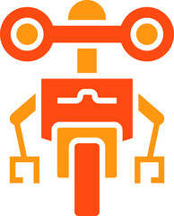 Robot Cartoon Icon
