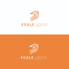 Egale Logo Design with Vibrant Orange Background