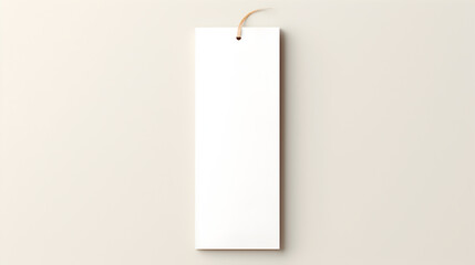 minimalist white blank bookmark mockup - obrazy, fototapety, plakaty