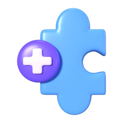 Extension 3D Illustration Icon