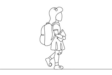 Girl. School. One line