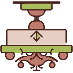 Naklejka premium A decorative ceiling element vektor icon illustation