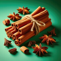 cinnamon sticks and anise
