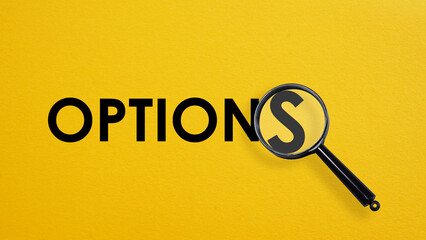 Explore your options is shown using the text and photo of magnifying glass