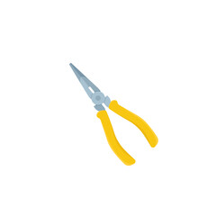 Pliers tool icon. Flat illustration of pliers tool.