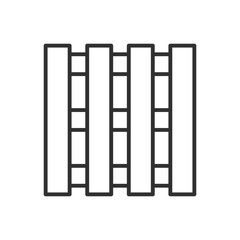 Pallet, linear icon. Line with editable stroke