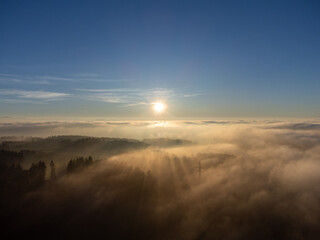 Fototapeta premium sunrise in the mountains