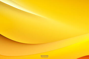 Vector abstract yellow background with liquid and shapes on fluid gradient with gradient and light effects. Shiny color effects.