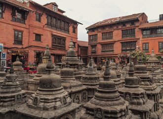 Fototapeta premium Swayambhunath is a Buddhist temple center on the outskirts of Kathmandu in Nepal.