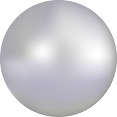 Silver gray sphere Christmas ball decoration, PNG file no background