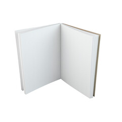 Open Book Mockup Isolated Transparent