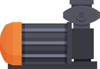 Obraz premium Motor electric pump icon cartoon vector. Aquatic farm. Motor machine valve