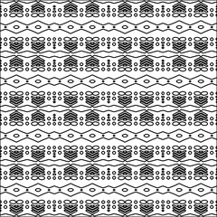Fototapeta premium Abstract patterns.Abstract shapes from lines. Vector graphics for design. Black and white pattern.