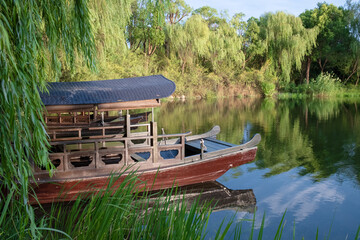 Obraz premium boat on the lake
