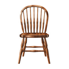 Photo of wooden chair without background``