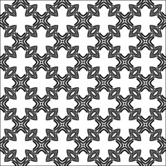 Abstract patterns.Abstract shapes from lines. Vector graphics for design. Black and white pattern.