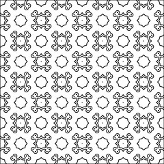 Abstract patterns.Abstract shapes from lines. Vector graphics for design. Black and white pattern.