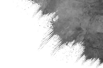 Ink splashes isolated transparency background..