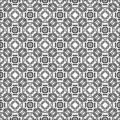Abstract patterns.Abstract shapes from lines. Vector graphics for design. Black and white pattern.