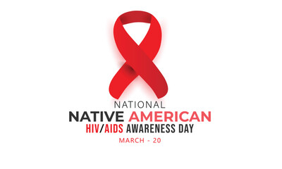 National Native American HIV AIDS Awareness Day. background, banner, card, poster, template. Vector illustration.