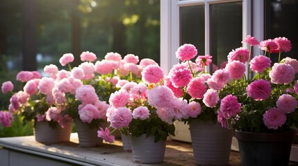 When planting or arranging pink flowers, give them enough space to flourish, understunencumbered.
