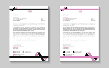 Professional creative letterhead design template