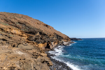 the coast of the island of tenerife