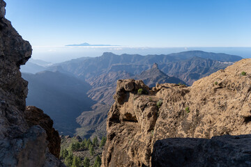 mountain peak in the mountains