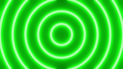 Fototapeta na wymiar Abstract background with green neon circles. Illustration for background. 