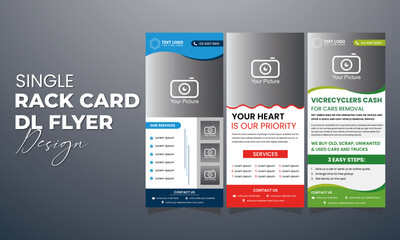 Single Rack Card & Dl Flyer Design