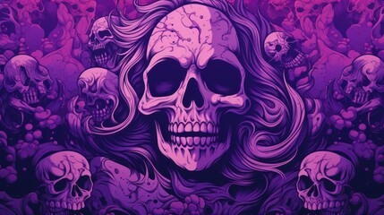 purple skull 