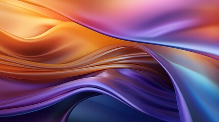 Naklejka premium Colored modern canvas with swirls light violet and orange, light magenta and turquoise colors.