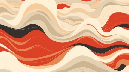 waves color of the lands in pantone style
