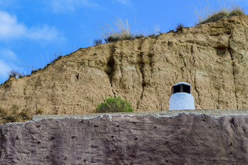 White chimneys, typical of the Alpujarra - Granada.