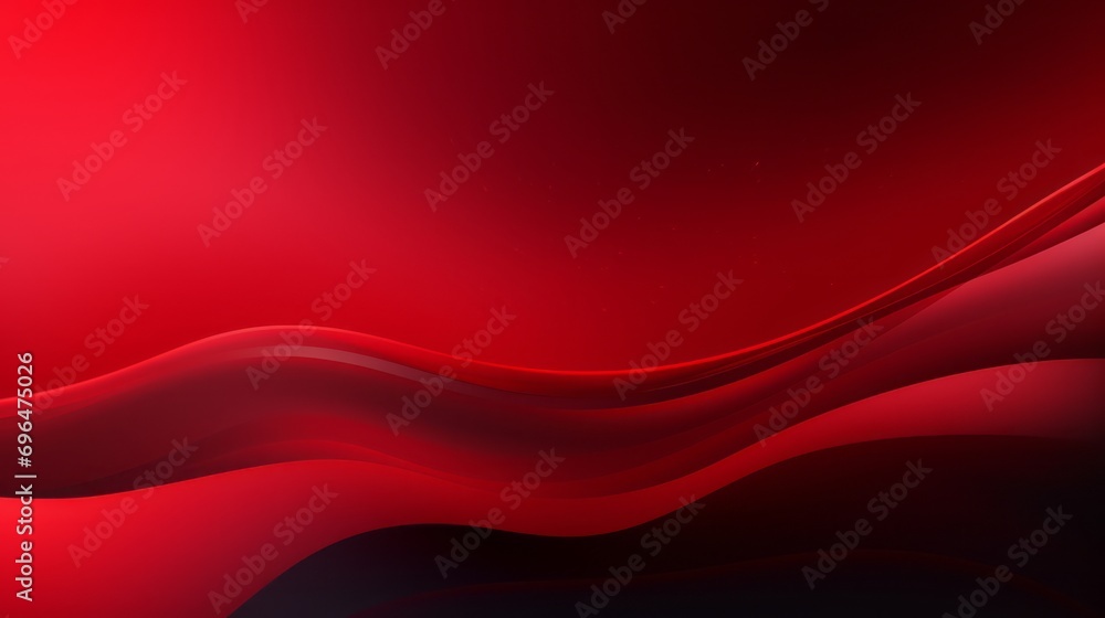 Poster japanese wave colorated illustration on ruby background with space for your text