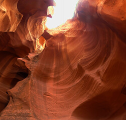 Antelope Canyon, Slot Canyon, Page, Coconino, Arizona, United States