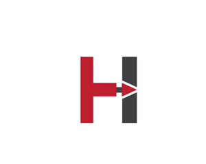 Obraz premium H letter creative logo design.