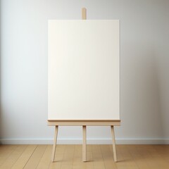 Artistic layout, layout for a wedding, easel with blank canvas
