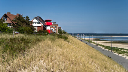 Fototapeta premium Seeseite Wittdün auf Amrum sonnig HD