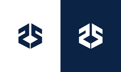 letter ps monogram logo design vector