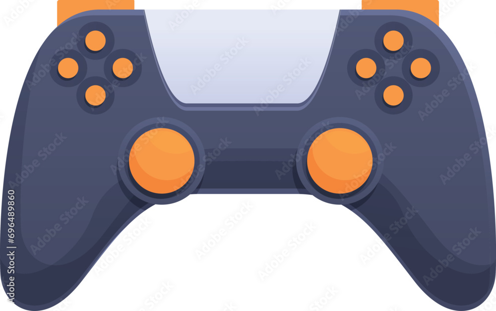Aufkleber personal game pad icon cartoon vector. controller device. system tech