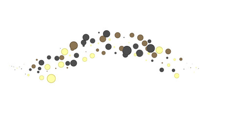 Radiant Revelry: Dynamic 3D Illustration of a Radiating gold Confetti Celebration