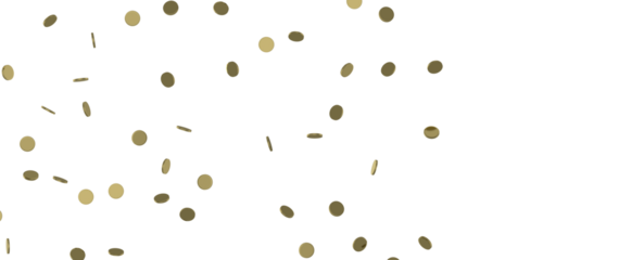 Radiant Festivity: Spectacular 3D Illustration Showcasing Radiating Gold Confetti