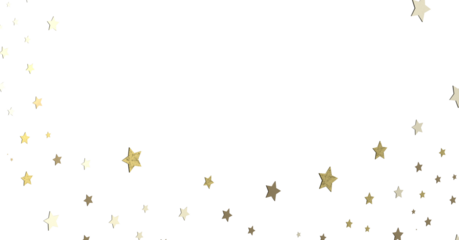 Stellar Christmas Drift: Radiant 3D Illustration Showcasing Descending Holiday Stars in Motion